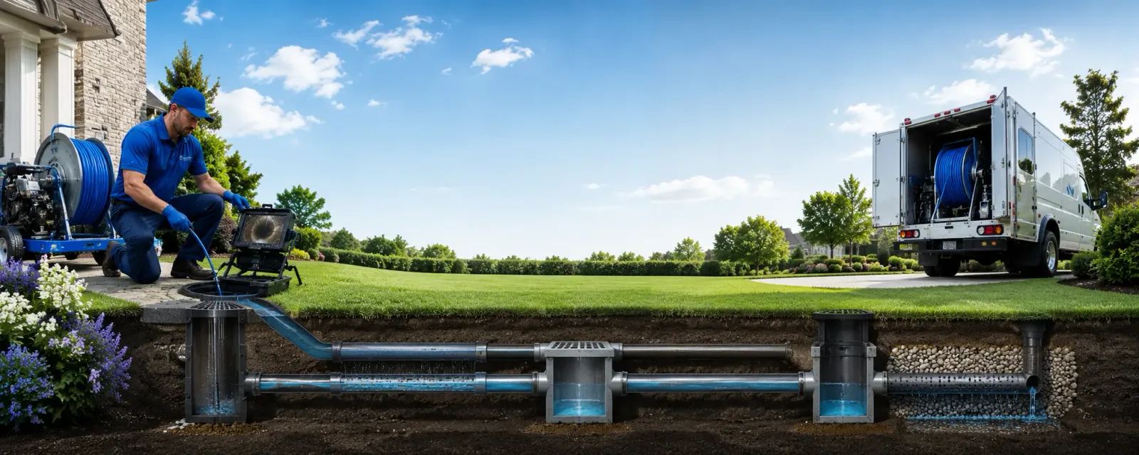Outdoor drain cleaning information for Grabill, IN